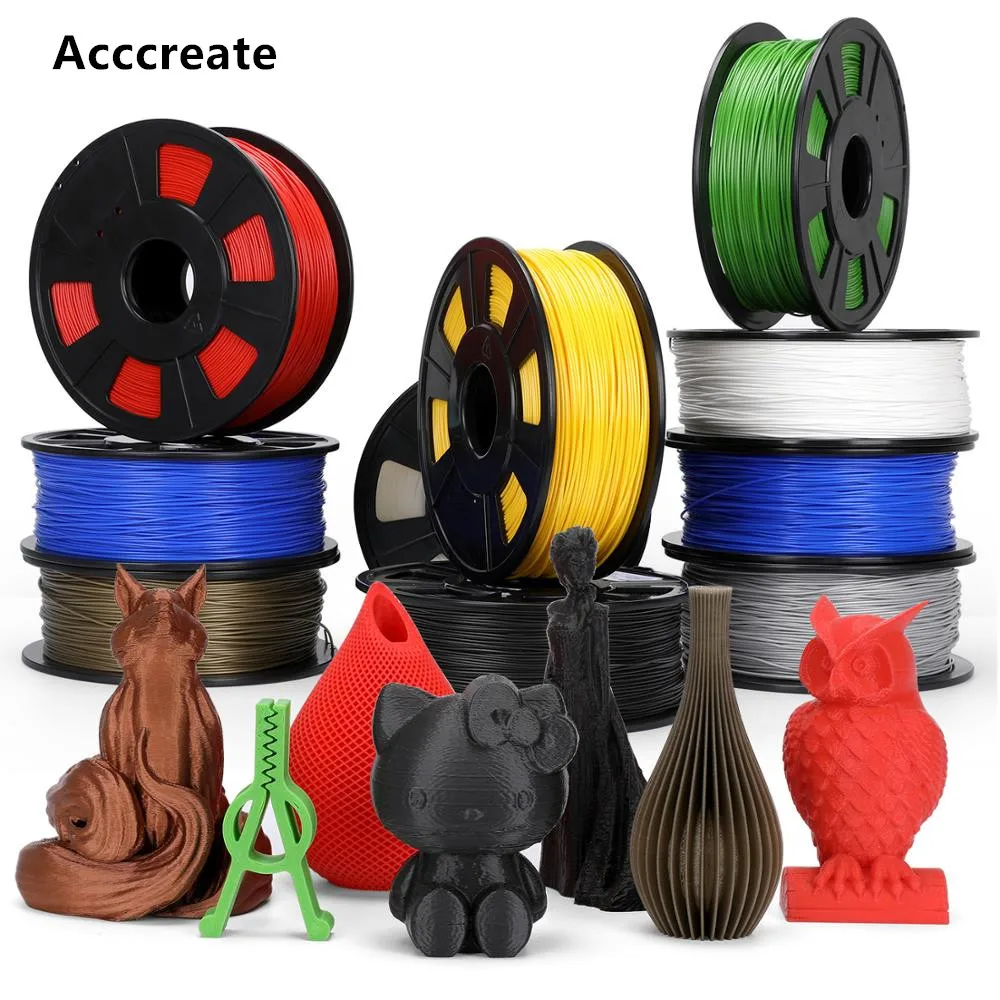 Нити ACCCREATE 7 цветов из ТПУ/ПЭТГ/пла 1 75 мм кг 1X/2X/8X для Creality Ender 3/5 Pro CR-10S V2 Mega S/X
