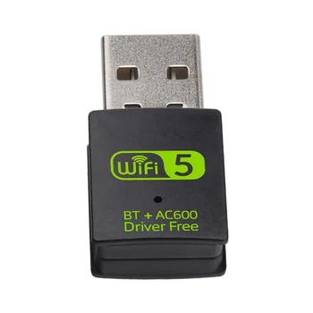 

USB WiFi Adapter 600Mbps WiFi Antenna Dual Band Mini Wireless Computer Network Card Receiver