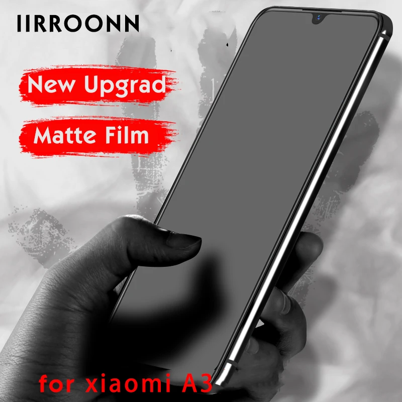 Redmi Note Mi A3 Matte Tempered Glass Full Glue Anti-Fingerprint