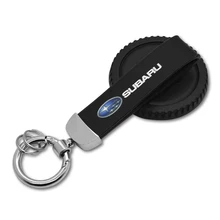 Автомобильный брелок кожаный брелок для ключей для Subaru forester 2009 impreza outback legacy xv sti брелок для ключей из сплава