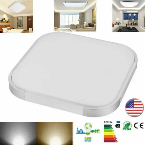 

24W Modern Square LED Ceiling Lamp Light Surface Mount Fixture Lobby Room