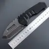 Eafengrow MDF-3 Folding Blade Knives Stone Washed Steel Handle 440 Blade Hunting Tactical Knife Outdoor Camping Knife EDC Tools ► Photo 2/6