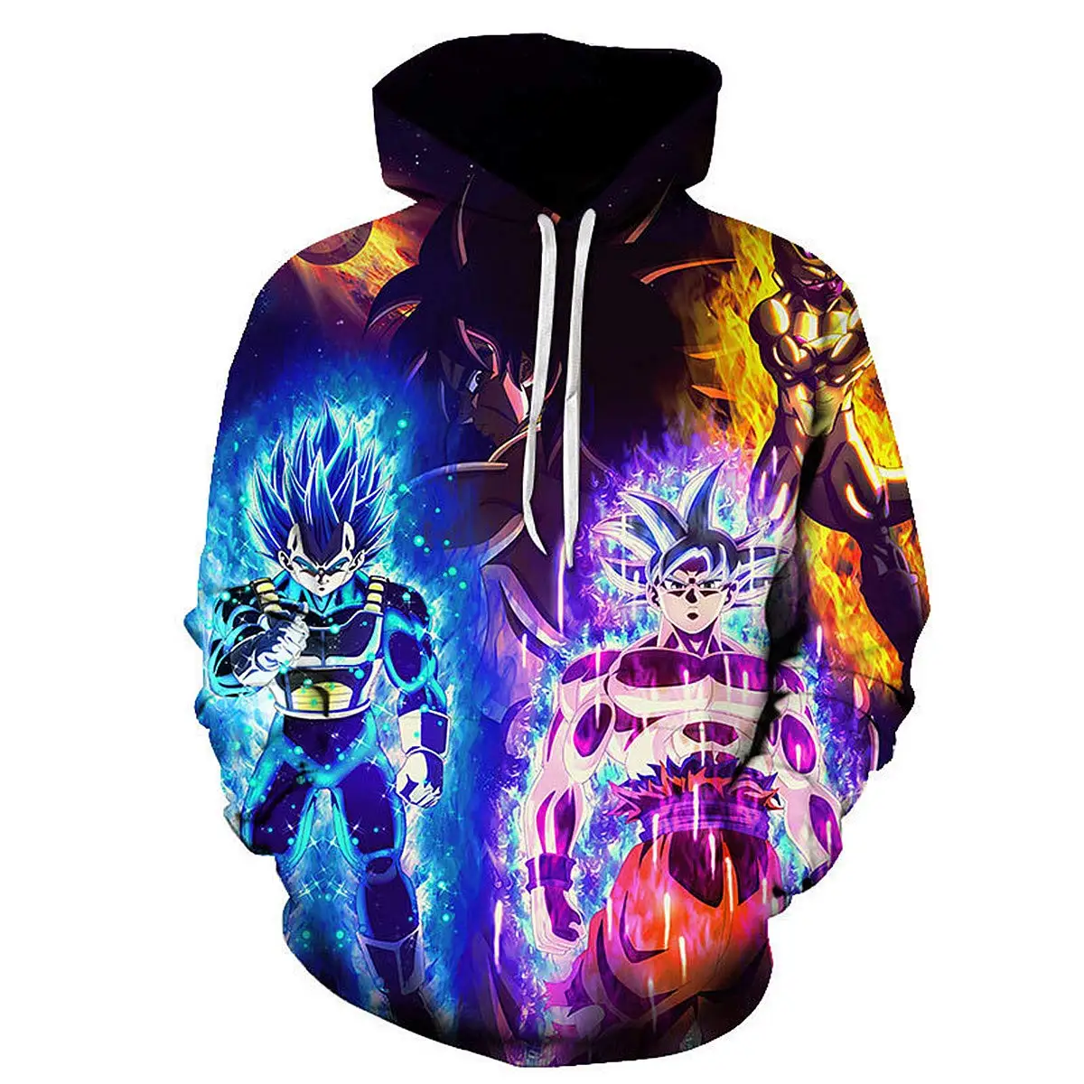 2020 personalized dragon ball series pattern 3D digital printed hoodie AA03