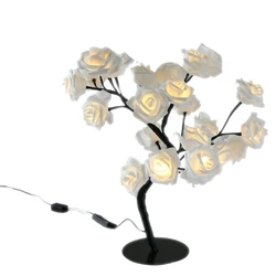 Lampe LED USB en forme d'arbre à roses, luminaire décoratif d'intérieur, idéal pour une chambre à coucher, noël ou un mariage, nouveauté 2020 