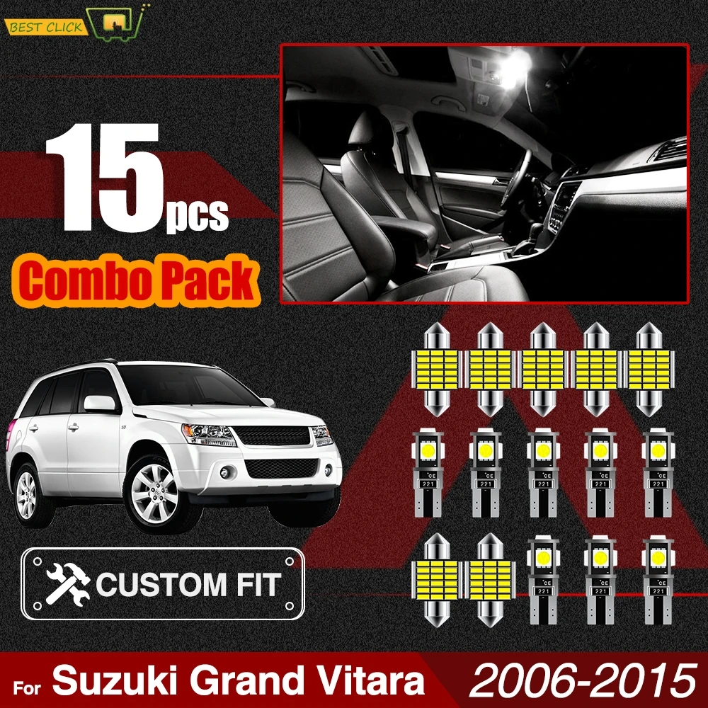 Светодиодный комплект Xukey для Suzuki Grand Vitara 2006 2013 салона автомобиля карта Купольные