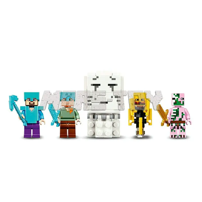 The Nether Fortress Building Blocks With Steve Action Figures Compatible 21122 Bricks Set Toys The Nether Fortress Building Blocks With Steve Action Figures Compatible 21122 Bricks Set Toys