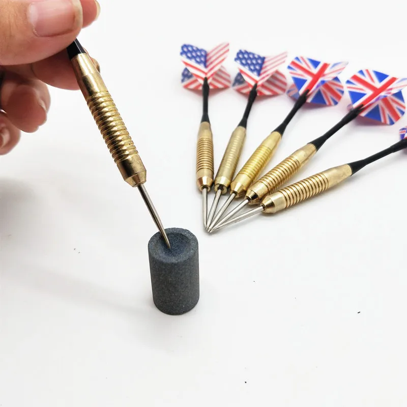 

6pcs professional steel darts, flag darts with two exquisite patterns, with steel sharp whetstone 2020