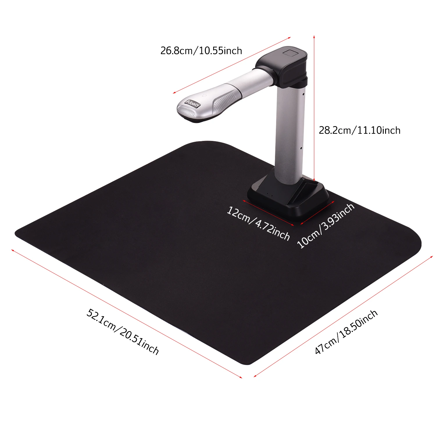 USB сканер Aibecy BK51 для документов и камеры Высокоскоростной со светодиодсветильник