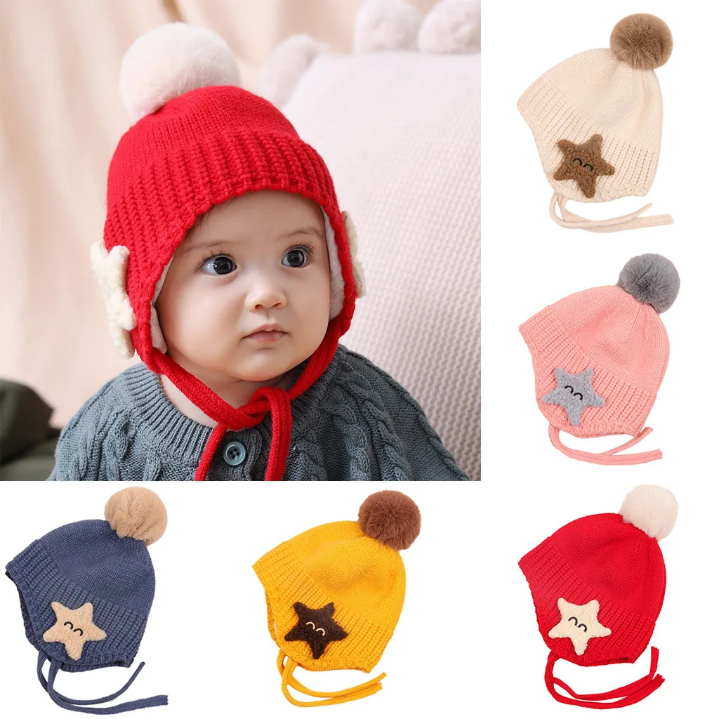 Детские Шапки 0-3 лет для мальчиков и девочек, Шапки Детские зимние штаны Шапки Капо шапки для детей на осень-зиму; Baby muts; детская одежда с героями мультфильмов; с милым шляпа