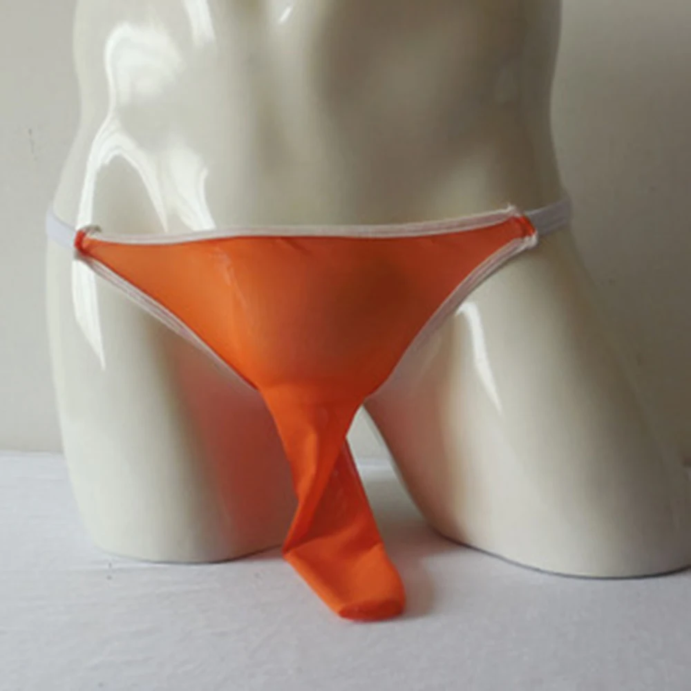 Мужские Трусы стринги с низкой посадкой темно синие прозрачные трусы талией