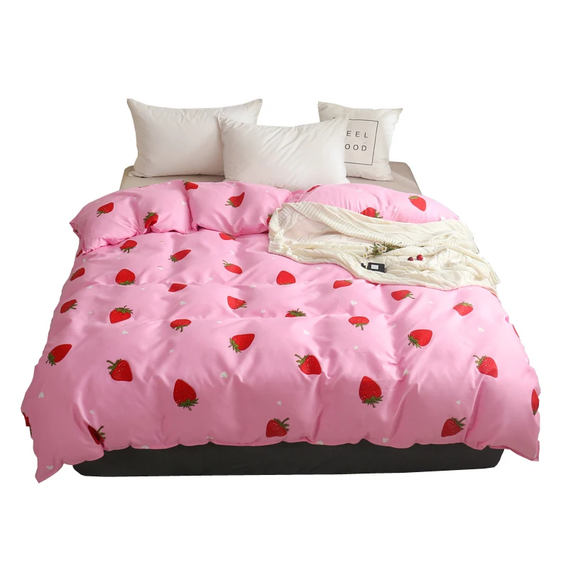 type6 Одеяло-QUILTSETS-COVER BEDING SET легкий уход и чистка розовый медведь с застежкой-молнией Современный узор - Цвет: type6
