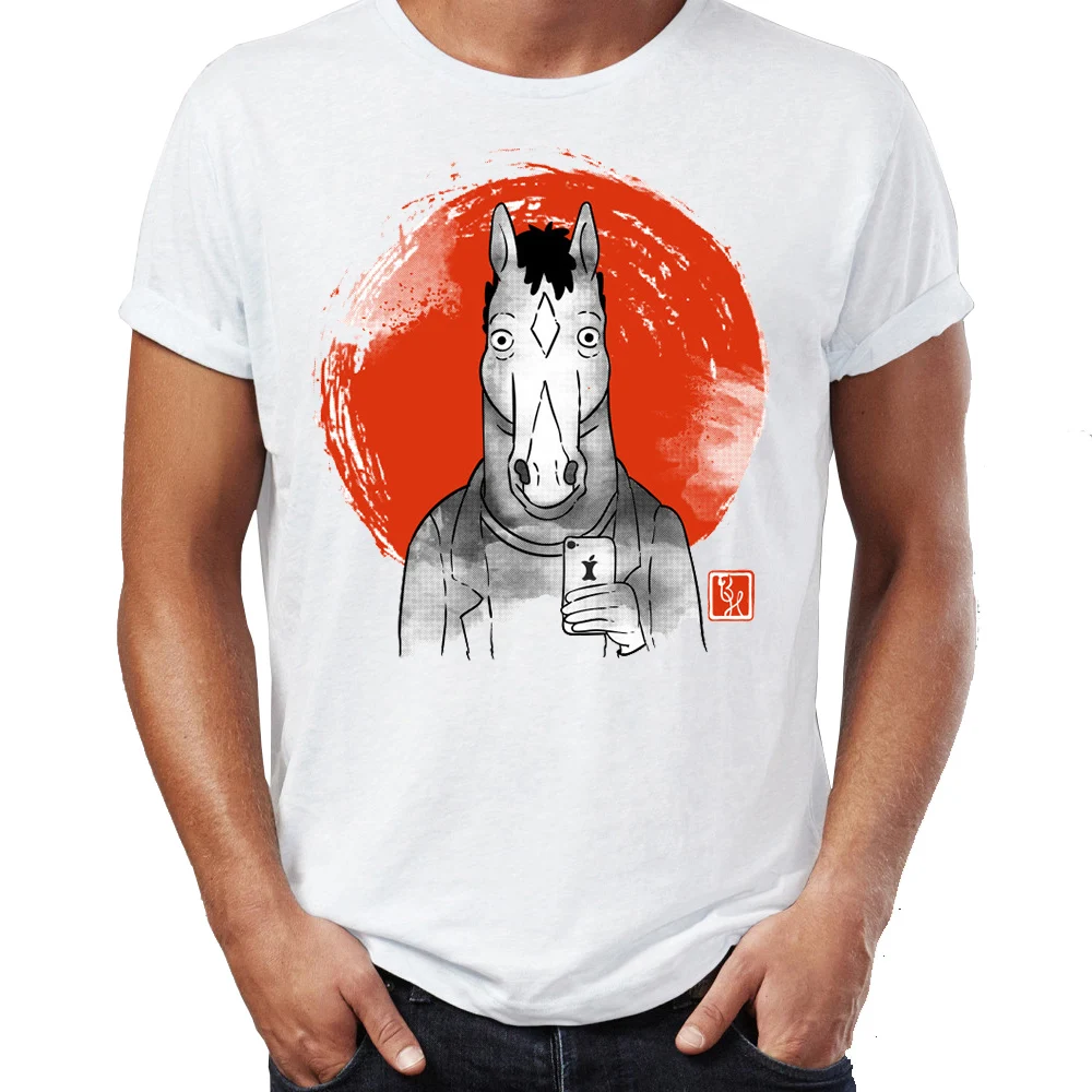 

Men's T Shirt Horseman Bojack I Can't Say No To People Awesome Artwork Drawing Printed Tee