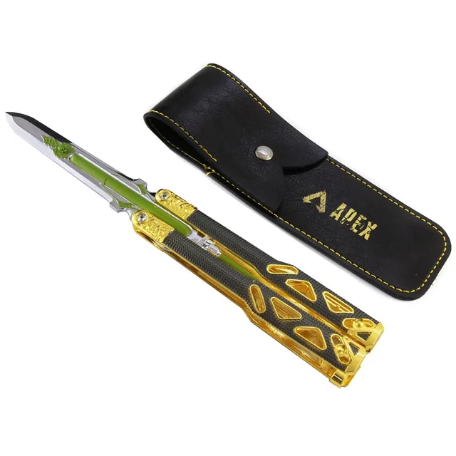 Apex Legends Octane Heirloom Butterfly Knife 21cm Game Katana Sword Keychain Weapon Model Balisong Replica Toys For Kid Boy Gift 1
