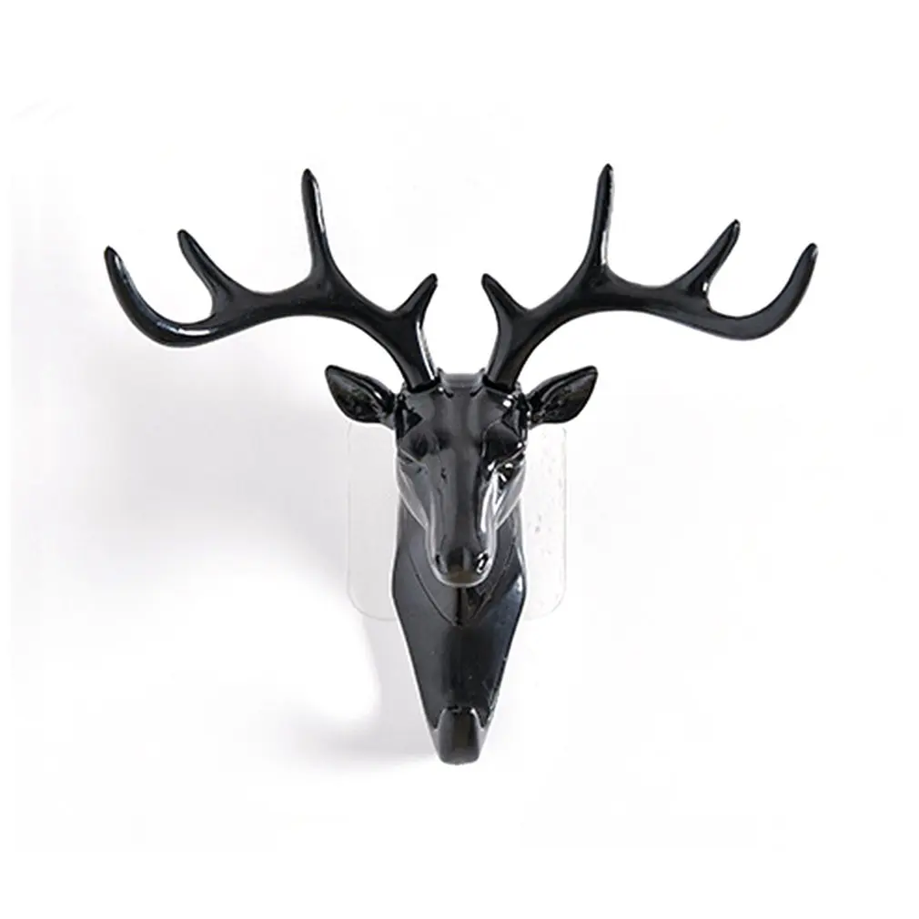 

Wall Hanging Hook Vintage Deer Head Antlers for Hanging Clothes Hat key holder decorative coat hooks suction cup organizer