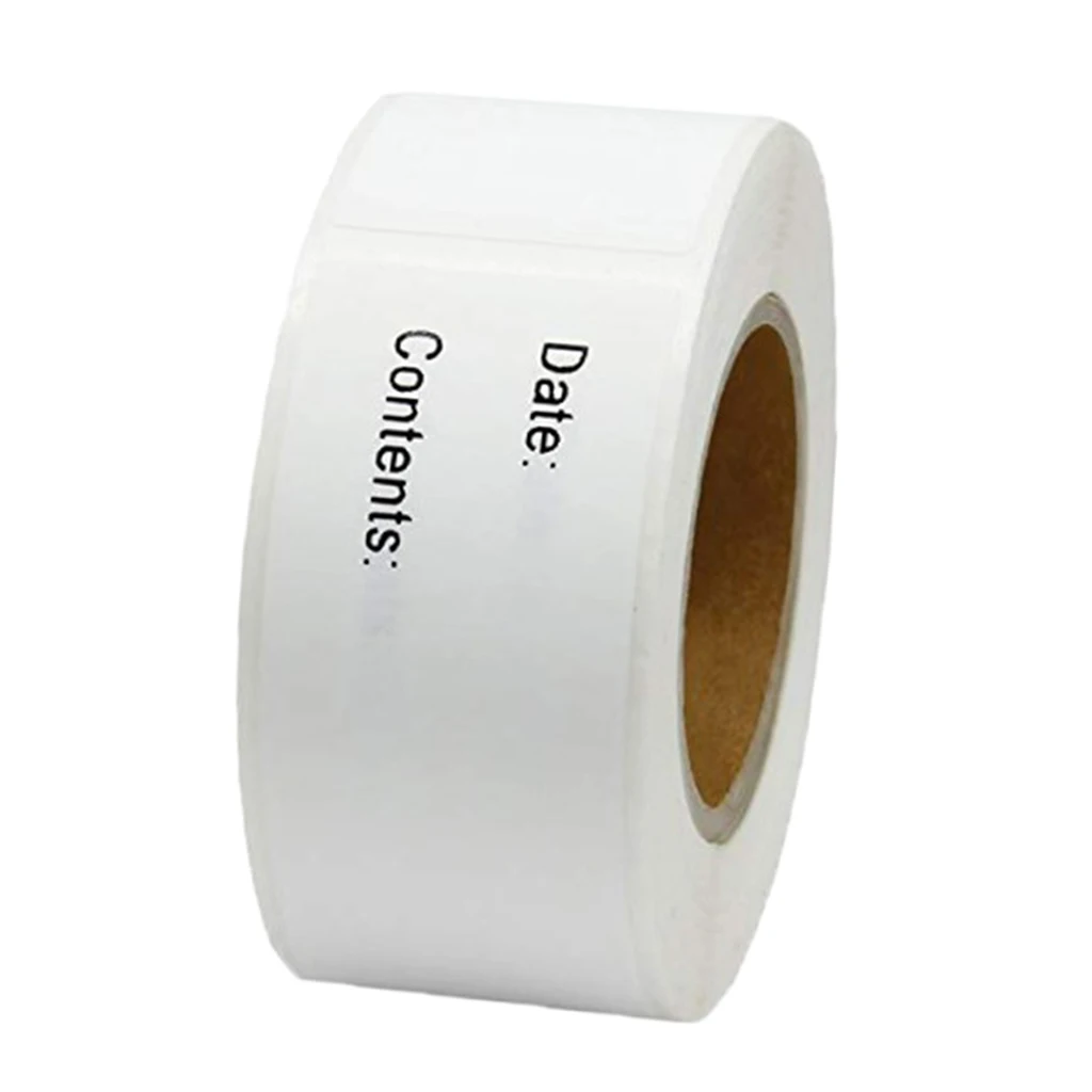 1 Roll with 125 Pieces of Gifts with Names Self-adhesive Freezer Labels