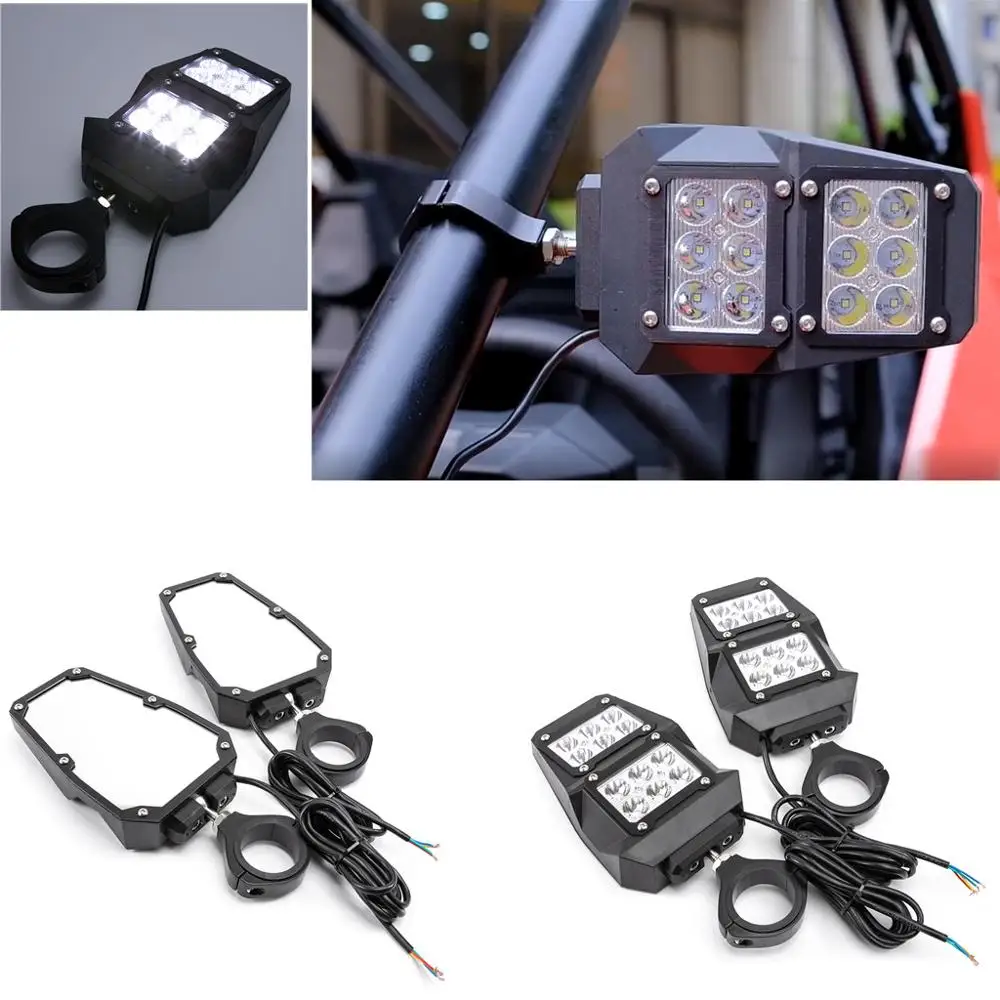 Регулируемые боковые зеркала заднего вида UTV 1 75-2 дюйма для Polaris Ranger RZR XP 1000 900 800 Can-am