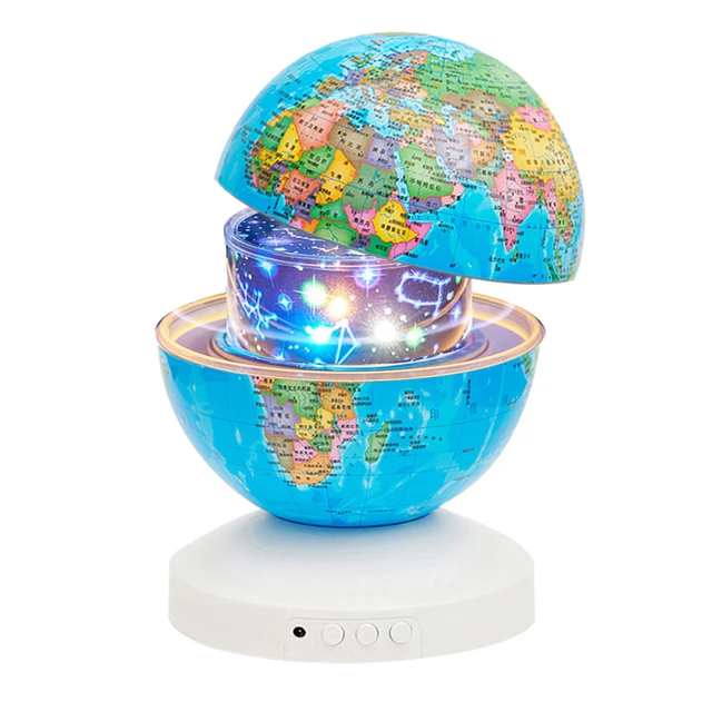 Ar World Globe Projection Lamp Round Led World Map Rotation Projection  Night Light Projection Lamp Projects Led Bulb Accessories - Projector Bulbs  - AliExpress
