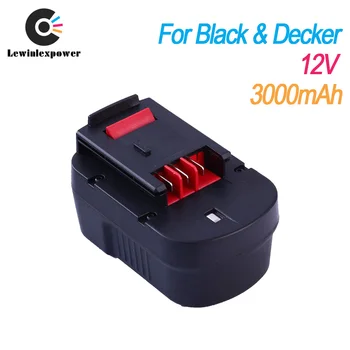 

Upgraded Power tool Rechargeable Replacemet Battery for Black & Decker cordless drill A12 BD1204L B-8315 BPT1047 A12-XJ A1712