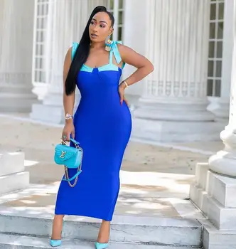 

New style Bandage dress Spaghetti Strap Strapless Backless Slit sexy women celebrity body con Birthday party dresses wholesale