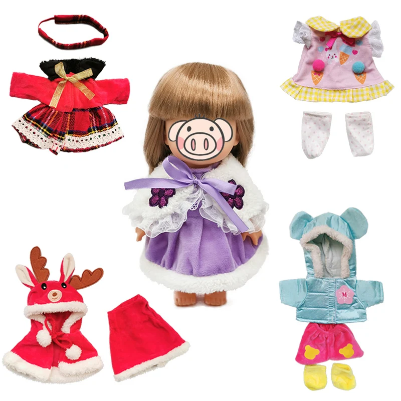 Красивая Одежда для кукол 25 см, аксессуары для кукол, наряды 1/6 года, прекрасный набор для куклы BJD, платье для куклы, головной убор, рождественский подарок