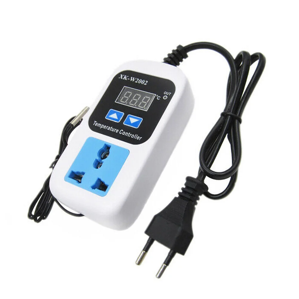 1* цифровой регулятор температуры гигростат переключатель розетка 110 V-220 V штекер прочный