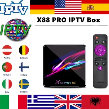 

X88 PRO X3 8K 4GB 128GB TV Box Amlogic S905X3 Android 9.0 Set Top Box Dual Wifi Google Player IPTV Netflix Youtube Media Player