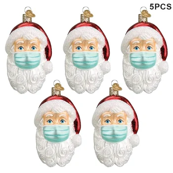 

Santa In 2020 Ornament Christmas Tree Decoration Pendant Santa Claus with Face Cover Home Decor for Family DTT88