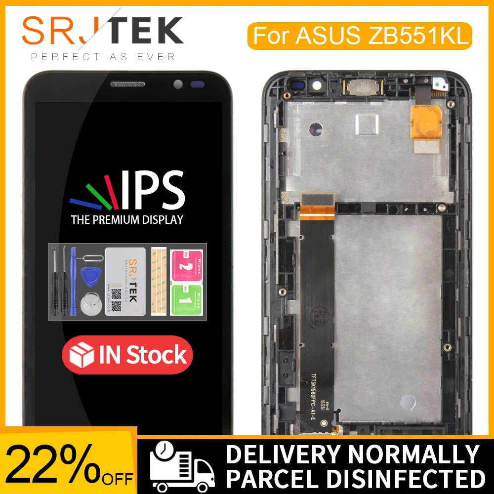 ЖК-дисплей 5 дюйма для Asus Zenfone GO TV ZB551KL X013D панель с сенсорным экраном дигитайзер