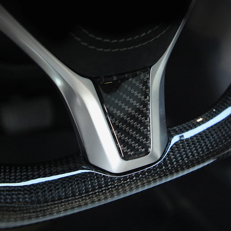 Steering Wheel Panel Carbon Fiber Protector | Tesla Model 3 X S