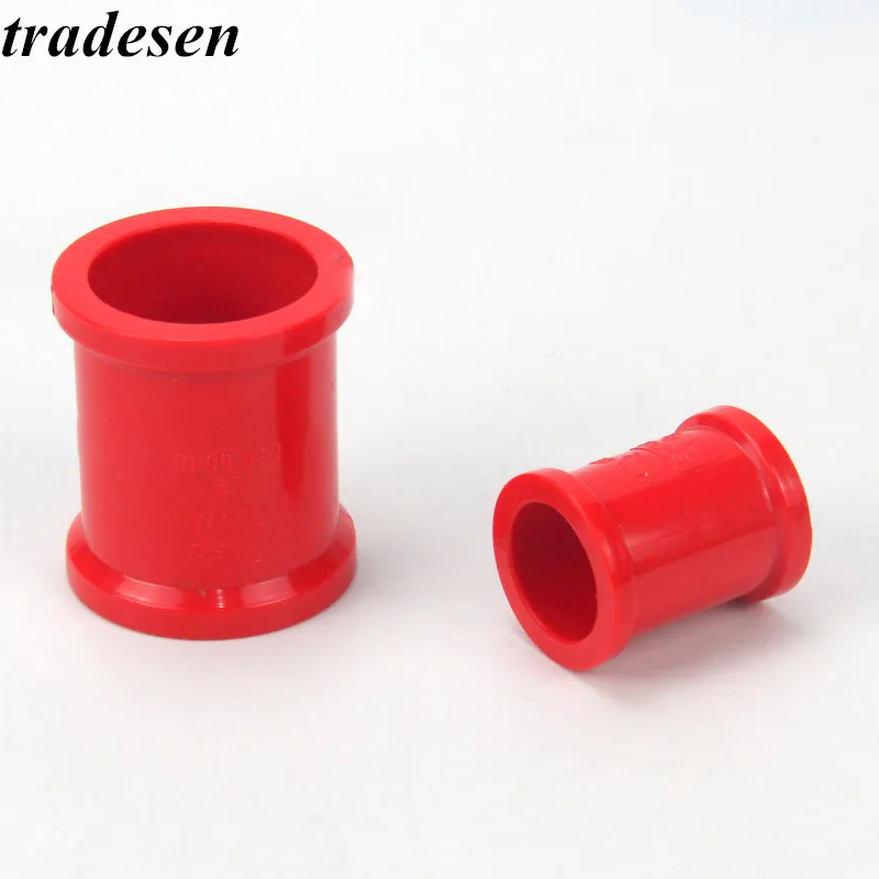 

1pcs Red UPVC Inner Dia.20 25 32 40 50mm Hose Straight Connector for Garden Irrigation Watering Aquarium Pipe/PVC Tube Parts