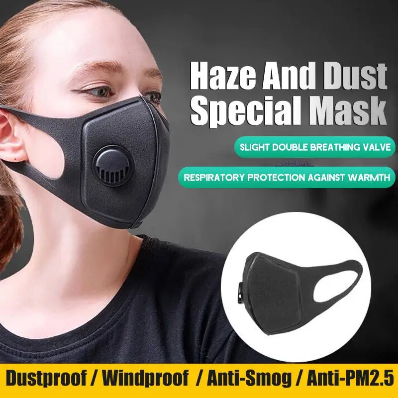 

Face Mask Dust Mask Anti Pollution Masks PM2.5 Activated Carbon Filter Insert Can Be Washed Reusable Mouth Masks warm