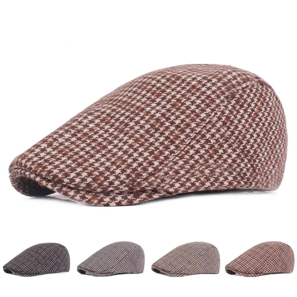 

Cap 2019Top Unisex Miter Beret Full-Closure Cap Plain Cotton Sunshade Hat Retro Forward Cap