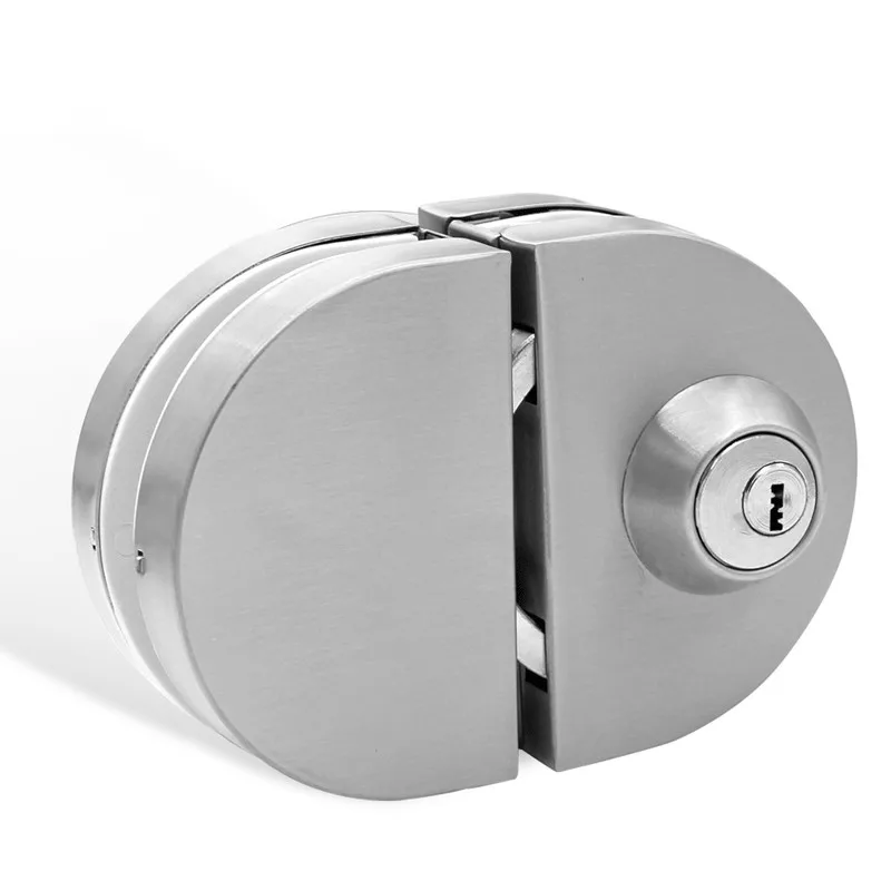 

Bathroom Glass door Stainless Steel lock 8-12 mm Thickness Semicircle Security Push Sliding Gate Lock
