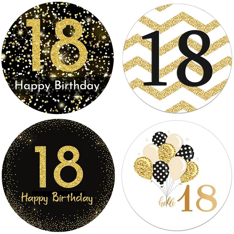 Наклейка с надписью Happy Birthday 3 5 см/4 см для украшения вечерние детей и взрослых дня