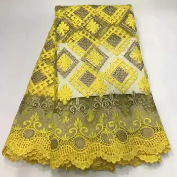 

GOLD Nigerian French Lace Fabrics 2019 Latest Stone African Tulle Lace Fabric High Quality African Lace Wedding Fabric For Dress