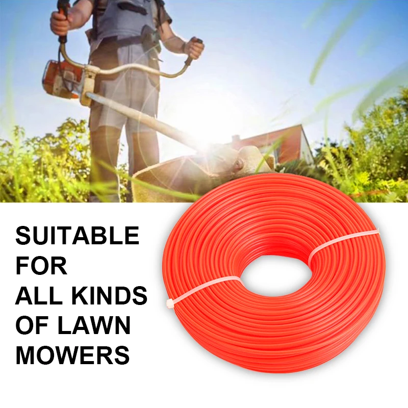 

2.4mm/2.7mm/3mm 1LB Mowing Nylon Line Round/Square Brush Cutter Strimmer Trimmer Wire Grass Trimmer Head Long Roll Mowing Wire