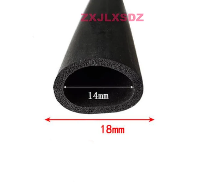 EPDM Rubber Foam Hose Rubber Pipe Foam Sealing Strip Car Door filler Strip 14mm x 18mm