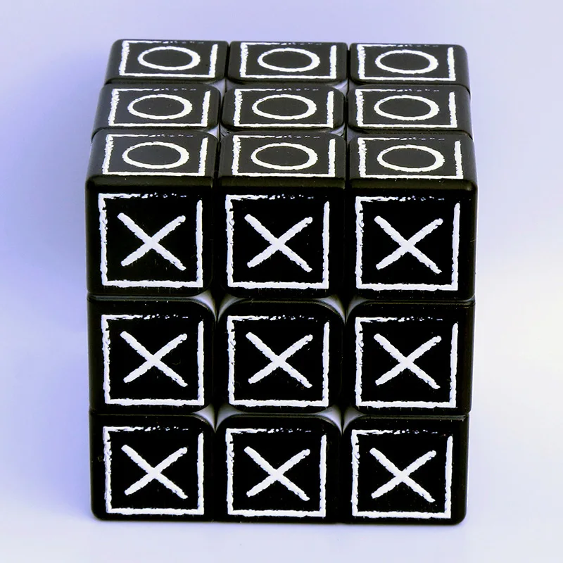 3x3x3 3D взрослых Скорость твист трехмерной с тиснением и изображением головоломка магический куб игра мозга слепых Брайля игрушка