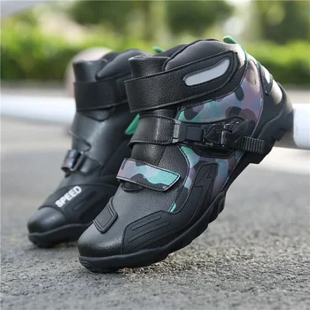 

2020 new Large Size Motorcycle Motocross Racing Boots Shoes Men Women Fashion Outdoor Sprots Riding Shoes Wearable Size 37-48