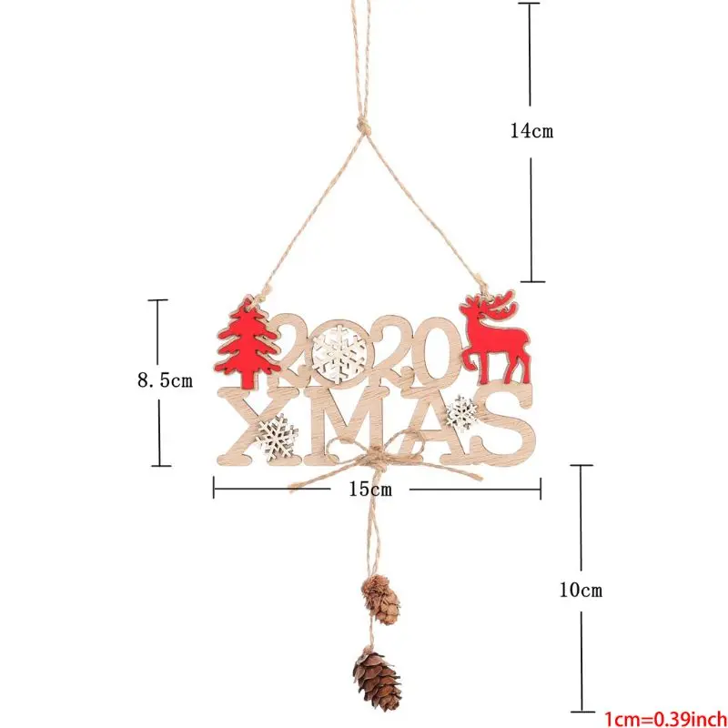 Christmas Christmas Ornaments Wooden Xmas Tree Hanging Tags Pendant Embellishments Crafts Decor for Christmas Tree Holiday with