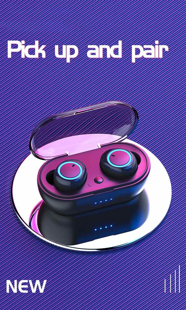 LEORY D10 TWS bluetooth 5,0 наушники беспроводные Hifi стерео Smart Touch бинауральные звонки наушники с зарядным устройством