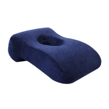 

Portable Sleeping Pillow Slow Rebound Memory Cotton Hole Napping Pillow Office Student Sleeping Pillow Hand Pillow