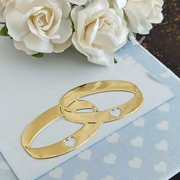 

Couple Ring Adv-one 53x26mm Metal Cutting Dies Stencils For DIY Scrapbooking Embossing Paper Cards Photo Album Making Craft