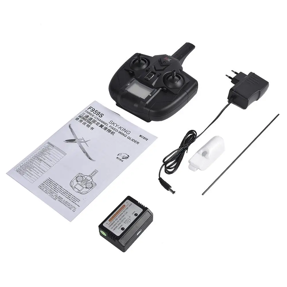 WLtoys самолет с дистанционным управлением 2,4G 3CH F959S радиоуправляемый самолет RTF перезаряжаемый Дрон с поворотом 360