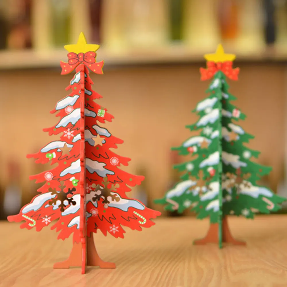

Xmas Trees Christmas Tree Gadget Red/Green Table Decor Ornament Party Supplies Home Colorful Beautiful Decoration Festival