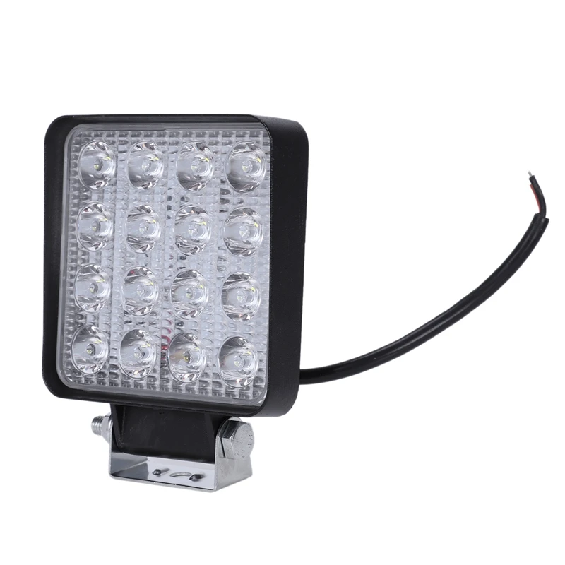 

2 pcs 48W 6000k LED Spot Beam Square Work Lights Lamp Tractor SUV Truck 4WD 12V 24V