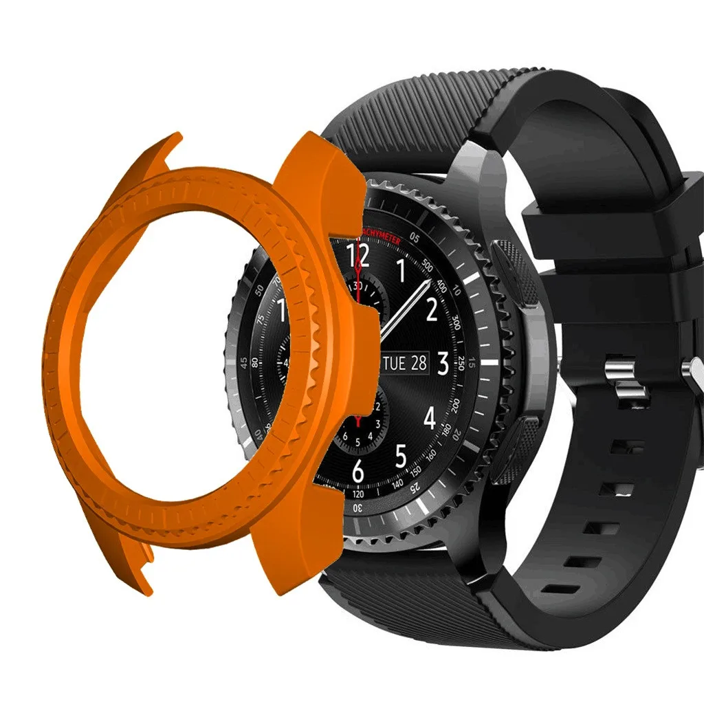 Для samsung Galaxy Watch 46 мм для samsung gear s2/gear s3 тонкий ПК жесткий защитный бампер полный Чехол коврики для стола или пола#810