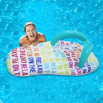

Inflatable slippers shape floating row Water Hammock Recliner Inflatable Floating bed Swimming pool Floating Swimming Mattress