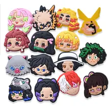 

1pcs Japanese Anime Characters Croc Charms PVC Shoe Charms Shoe Accessories Shoe Buckle Decorations fit Croc JIBZ Kids X-mas