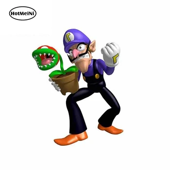 

HotMeiNi 13cm x 10.2cm for Purple Mario Graphic JDM Motorcycle Decal Vinyl Skateboard Cartoon Car Stickers